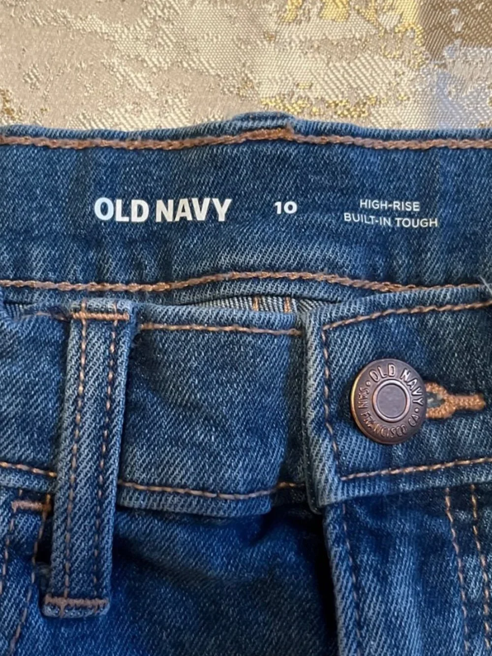 Old Navy Jeggings Shorts Girls size 10 Blue Distressed School Casual Lot of 2